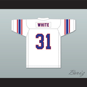 Dana White 31 High School White Football Jersey 2