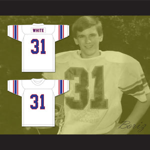 Dana White 31 High School White Football Jersey 2