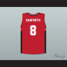 Load image into Gallery viewer, Chad Danforth 8 East High School Wildcats Red Basketball Jersey
