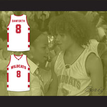 Load image into Gallery viewer, Chad Danforth 8 East High School Wildcats White Basketball Jersey