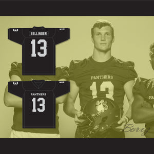 Daniel Bellinger 13 Palo Verde High School Panthers Black Football Jersey 2