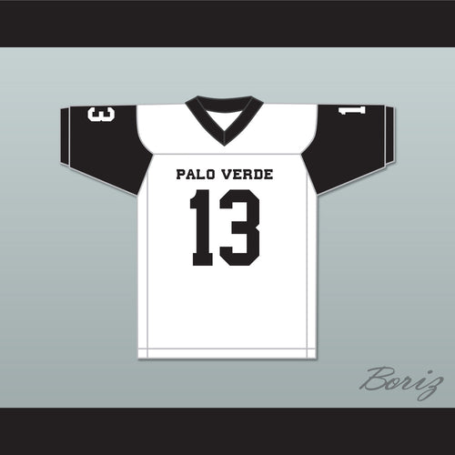 Daniel Bellinger 13 Palo Verde High School Panthers White Football Jersey 2