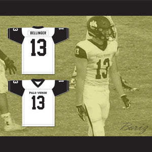 Daniel Bellinger 13 Palo Verde High School Panthers White Football Jersey 2