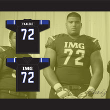 Load image into Gallery viewer, Daniel Faalele 72 IMG Academy Black Football Jersey 2
