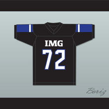 Load image into Gallery viewer, Daniel Faalele 72 IMG Academy Black Football Jersey 1