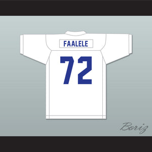Daniel Faalele 72 IMG Academy White Football Jersey 2