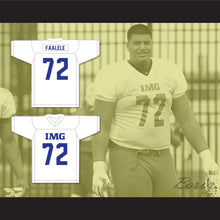 Load image into Gallery viewer, Daniel Faalele 72 IMG Academy White Football Jersey 2