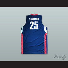 Load image into Gallery viewer, Daniel Santiago 25 Anadolu Efes SK Istanbul Turkey Navy Blue Basketball Jersey