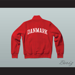 Danmark/Denmark Varsity Letterman Jacket-Style Sweatshirt