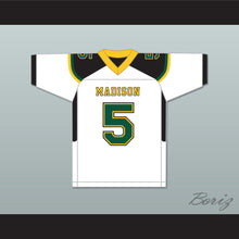Load image into Gallery viewer, Danny Gray 5 James Madison High School Trojans White Football Jersey 1