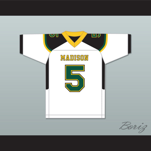 Danny Gray 5 James Madison High School Trojans White Football Jersey 1