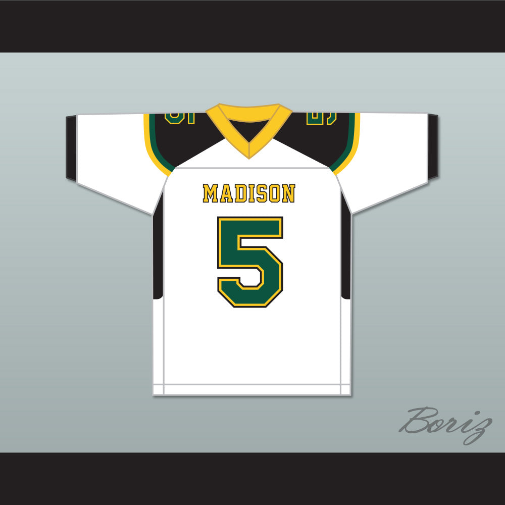 Danny Gray 5 James Madison High School Trojans White Football Jersey 1