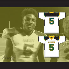 Load image into Gallery viewer, Danny Gray 5 James Madison High School Trojans White Football Jersey 1