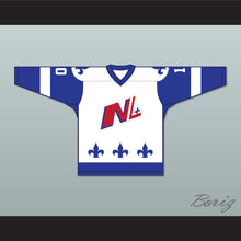 Load image into Gallery viewer, Danny Bouchard 10 Le National de Quebec White Hockey Jersey- Lance et compte (He Shoots, He Scores)