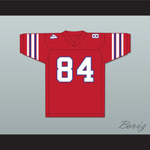 Load image into Gallery viewer, Danny Burke 84 Adams College Atoms Red Football Jersey Revenge of the Nerds