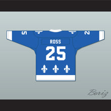 Load image into Gallery viewer, Danny Ross 25 Le National de Québec Blue Hockey Jersey- Lance et compte (He Shoots, He Scores)