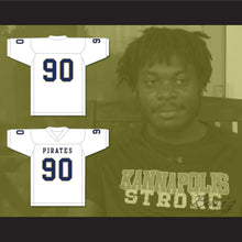 Load image into Gallery viewer, Dantrell Barkley 90 Independence Community College Pirates White Football Jersey