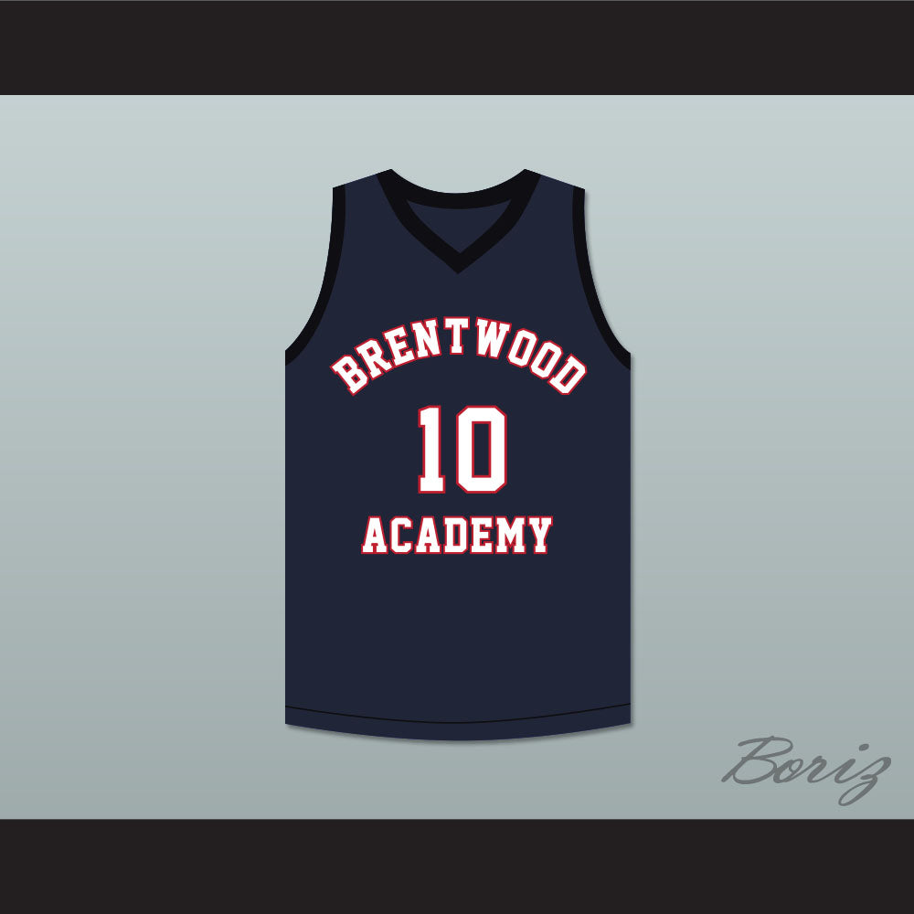 Darius Garland 10 Brentwood Academy Eagles Navy Blue Basketball Jersey 2