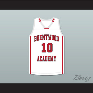 Darius Garland 10 Brentwood Academy Eagles White Basketball Jersey 2