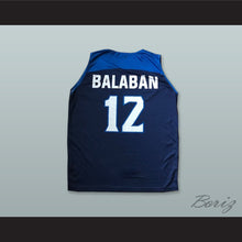 Load image into Gallery viewer, Darko Balaban 12 Club Melilla Baloncesto Navy Blue Basketball Jersey