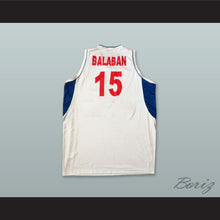 Load image into Gallery viewer, Darko Balaban 15 Serbia White Basketball Jersey