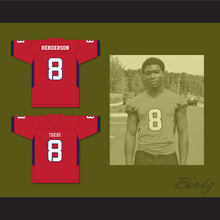 Load image into Gallery viewer, Darrell Henderson 8 South Panola High School Tigers Red Football Jersey 2