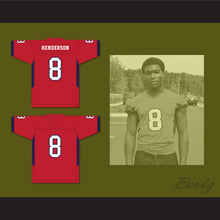 Load image into Gallery viewer, Darrell Henderson 8 South Panola High School Tigers Red Football Jersey