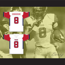 Load image into Gallery viewer, Darrell Henderson 8 South Panola High School Tigers White Football Jersey 2