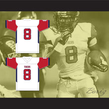 Load image into Gallery viewer, Darrell Henderson 8 South Panola High School Tigers White Football Jersey 1