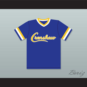 Darryl Strawberry 18 Crenshaw High School Cougars Blue Baseball Jersey