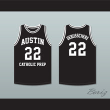 Load image into Gallery viewer, Dave DeBusschere 22 Austin Catholic Preparatory School Friars Black Basketball Jersey