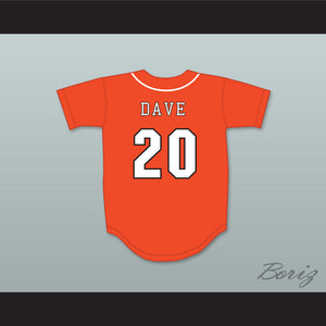 Dave England 20 Swallows Play Ball Orange Baseball Jersey