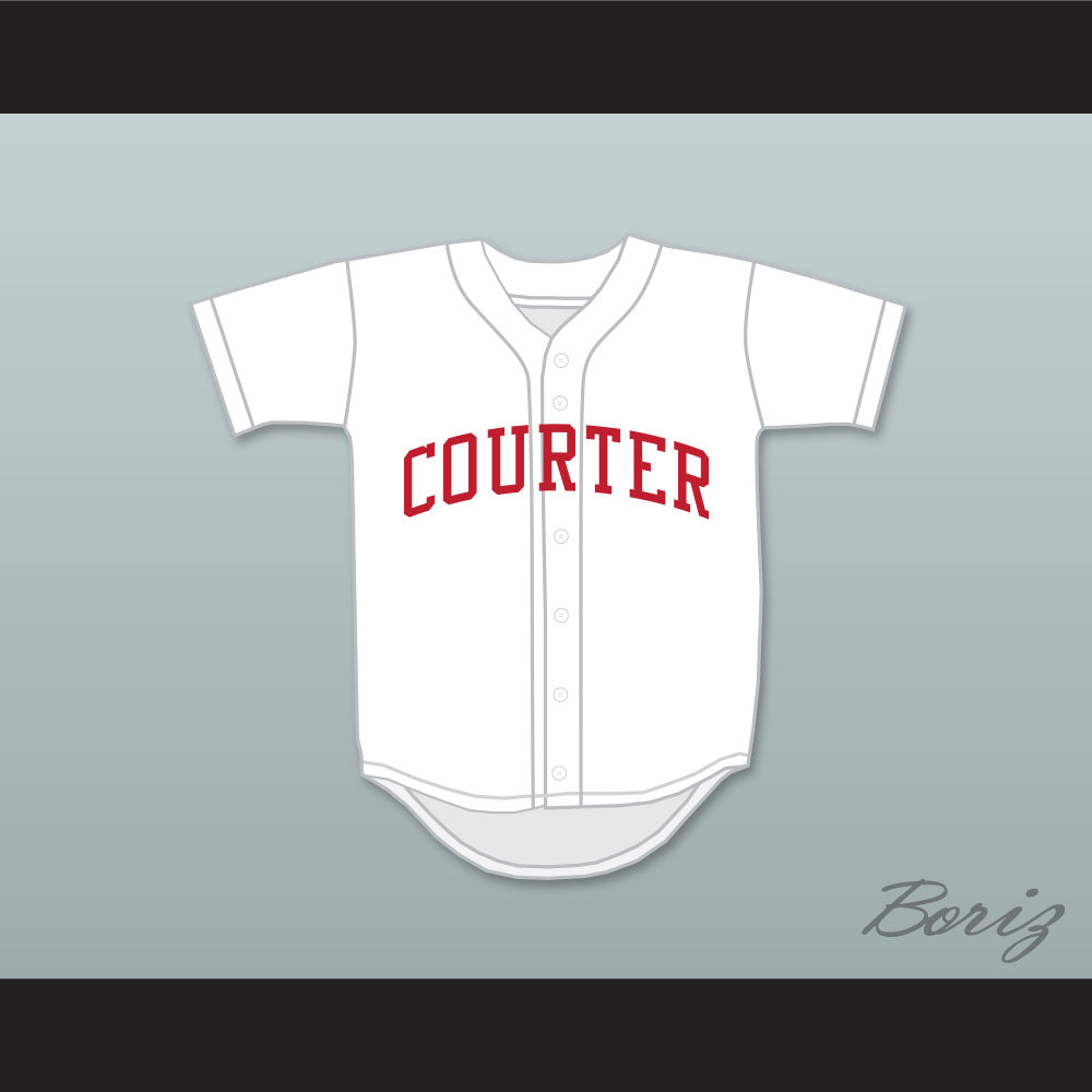 Dave Parker 33 Courter Tech High School White Baseball Jersey 2