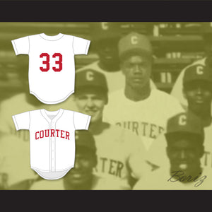 Dave Parker 33 Courter Tech High School White Baseball Jersey 1