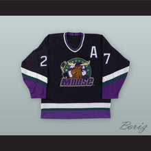 Load image into Gallery viewer, Dave Christian 27 Minnesota Moose Black Hockey Jersey