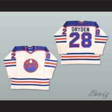 Load image into Gallery viewer, WHA 1978-79 Edmonton Oilers Dave Dryden 28 Home Hockey Jersey