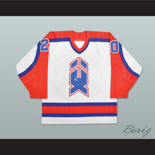 Load image into Gallery viewer, Dave Gagner 20 AHL New Haven Nighthawks White Hockey Jersey