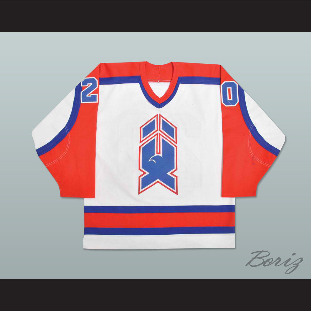 Dave Gagner 20 AHL New Haven Nighthawks White Hockey Jersey