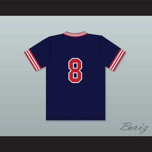 Dave Logan 8 Pioneers Away Baseball Jersey Hardball Sitcom
