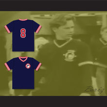 Load image into Gallery viewer, Dave Logan 8 Pioneers Away Baseball Jersey Hardball Sitcom