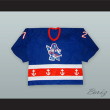 Load image into Gallery viewer, Dave Marcinyshyn 72 Milwaukee Admirals Blue Hockey Jersey