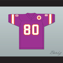 Load image into Gallery viewer, 1974-75 WFL Dave Williams 80 Southern California Sun Road Football Jersey with Patch