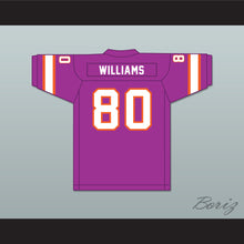 Load image into Gallery viewer, 1974-75 WFL Dave Williams 80 Southern California Sun Road Football Jersey with Patch