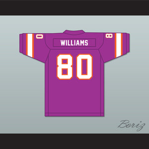 1974-75 WFL Dave Williams 80 Southern California Sun Road Football Jersey with Patch