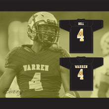 Load image into Gallery viewer, David Bell 4 Warren Central High School Warriors Black Football Jersey 2