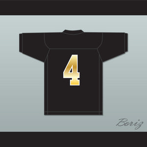 David Bell 4 Warren Central High School Warriors Black Football Jersey 1