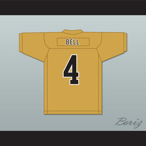 David Bell 4 Warren Central High School Warriors Old Gold Football Jersey 2