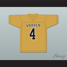 Load image into Gallery viewer, David Bell 4 Warren Central High School Warriors Old Gold Football Jersey 1