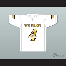 Load image into Gallery viewer, David Bell 4 Warren Central High School Warriors White Football Jersey 2
