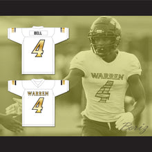 Load image into Gallery viewer, David Bell 4 Warren Central High School Warriors White Football Jersey 2